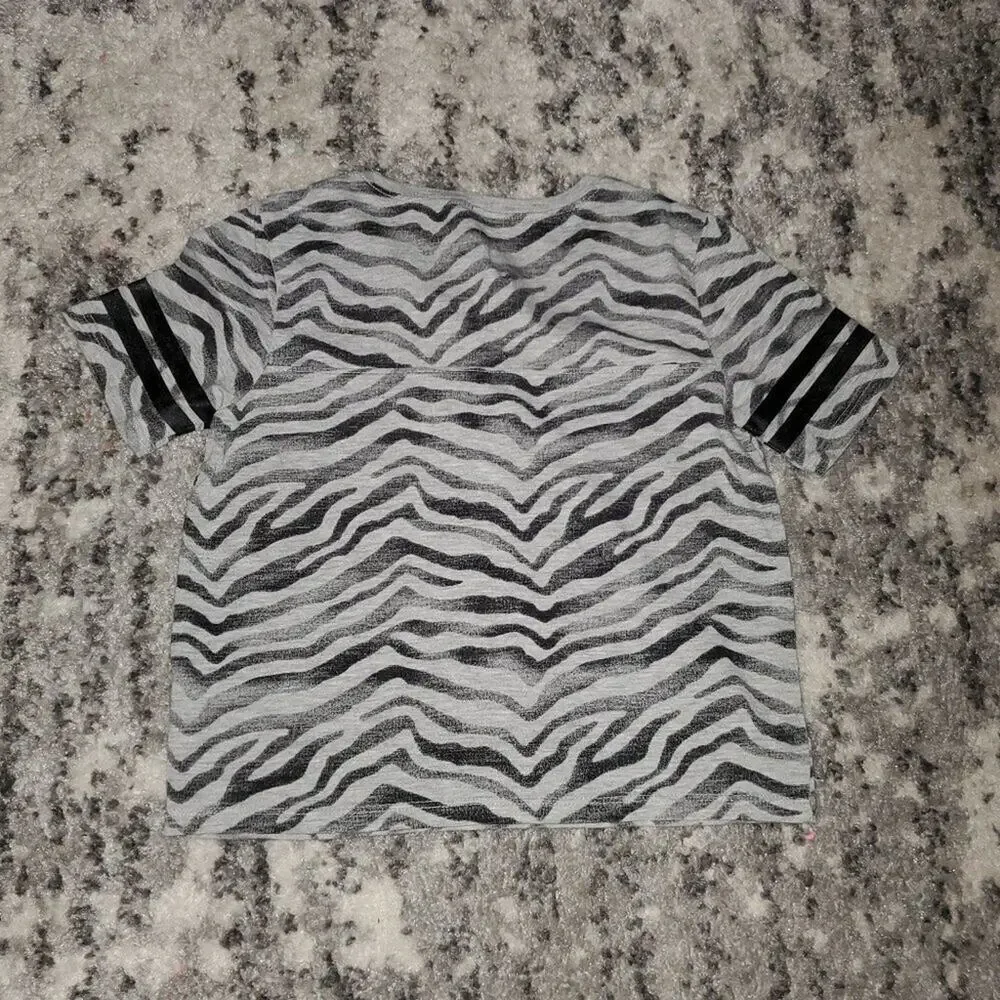 Justice Girls Size 8 Zebra Print